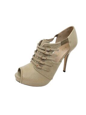 NWT Escada Peep Toe Leather Platform Heels, EU 37.5